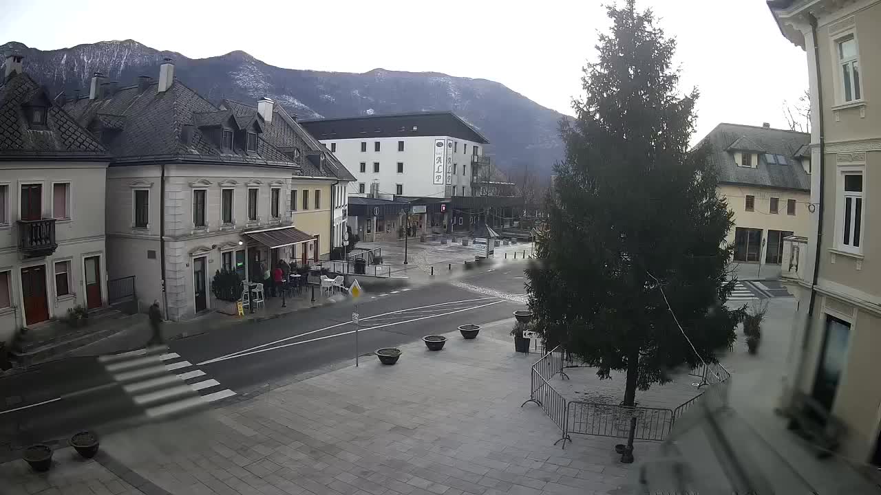 Place centrale à Bovec