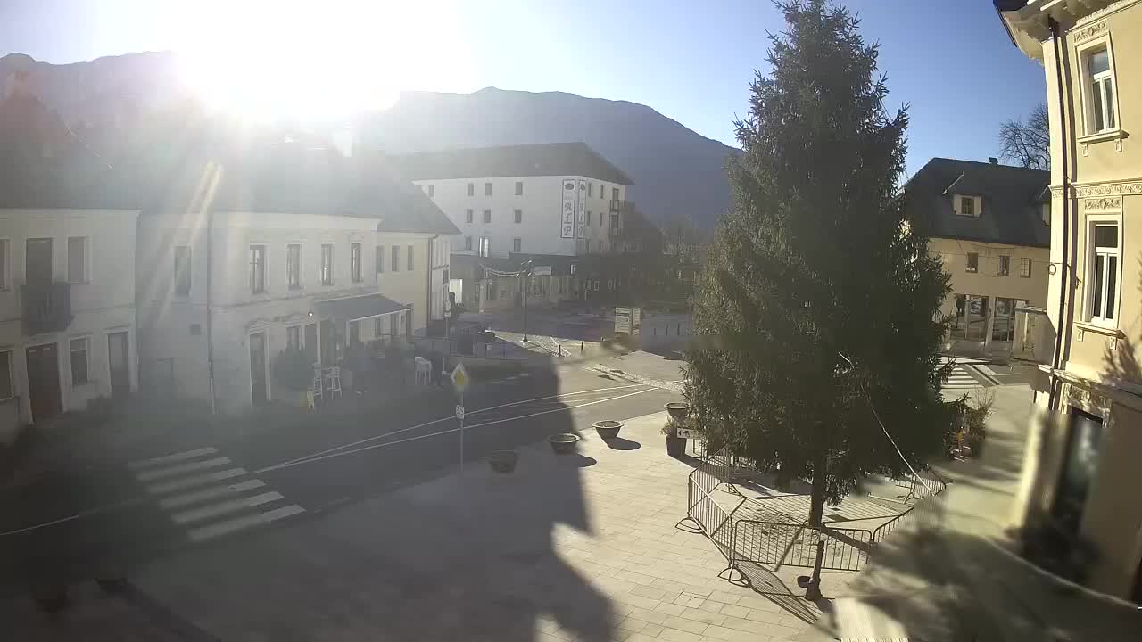 Place centrale à Bovec