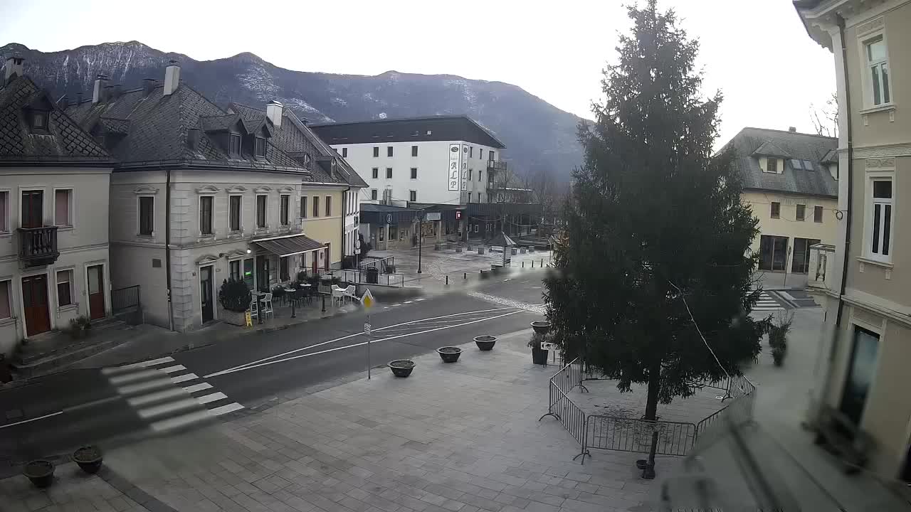 Plaza Central en Bovec