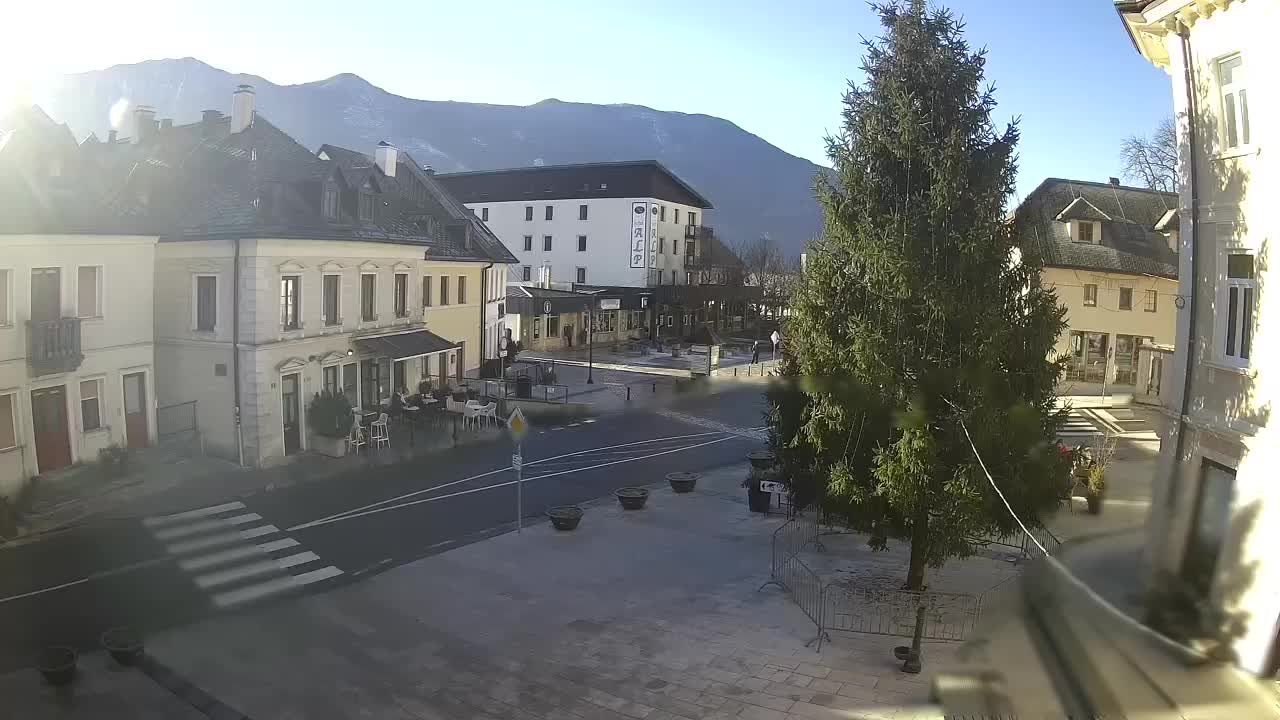 Main square in Bovec