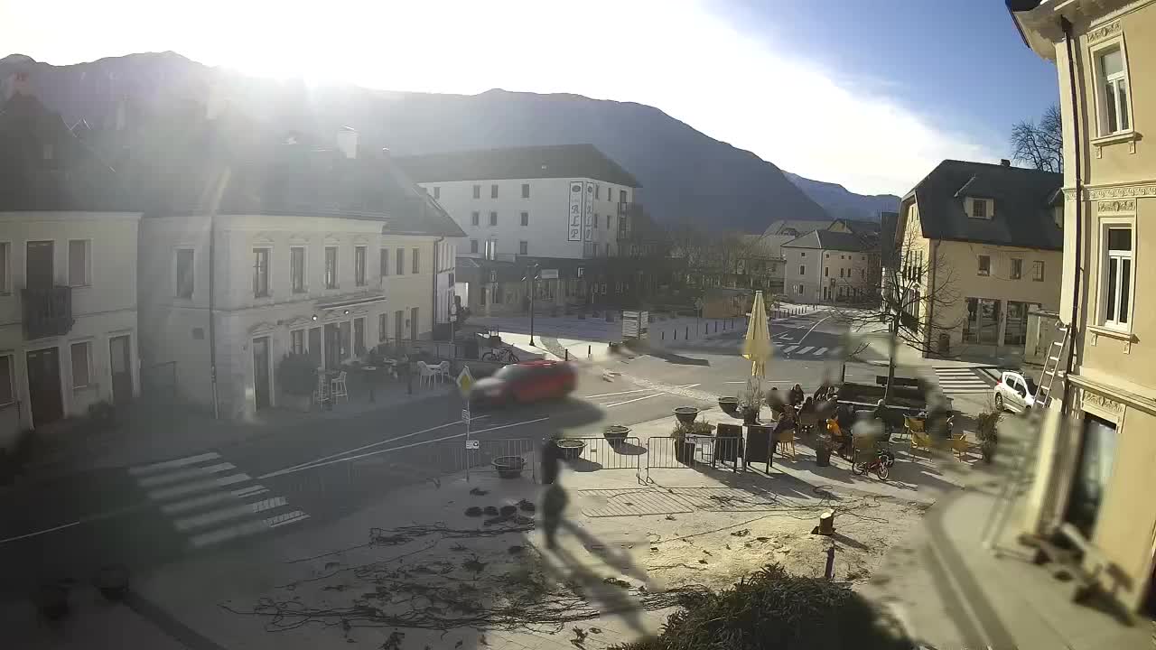 Plaza Central en Bovec