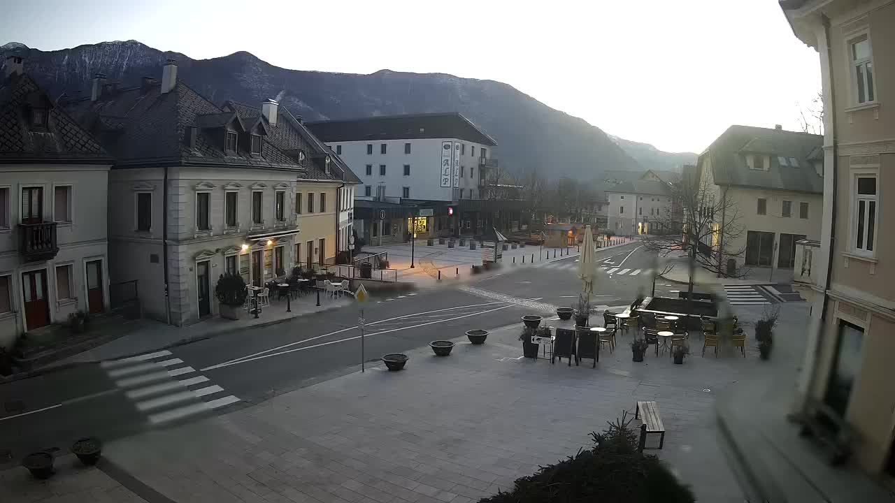 Main square in Bovec