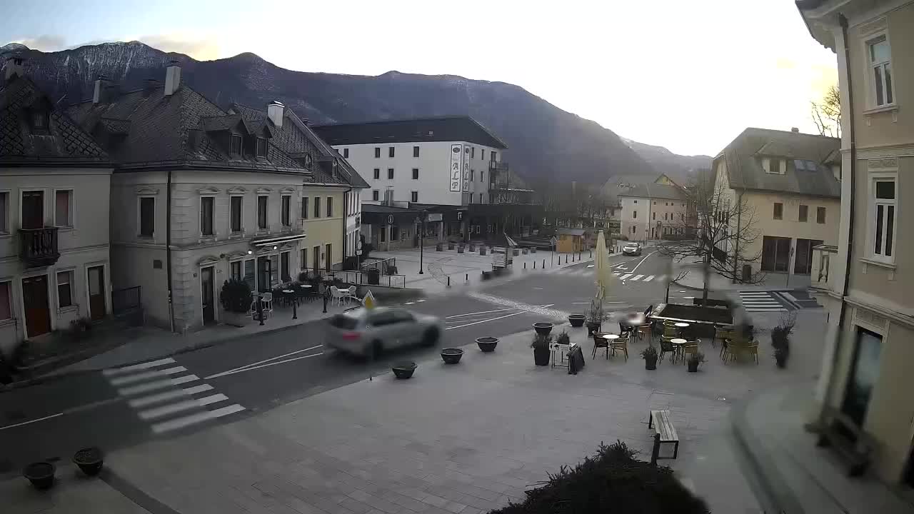 Main square in Bovec