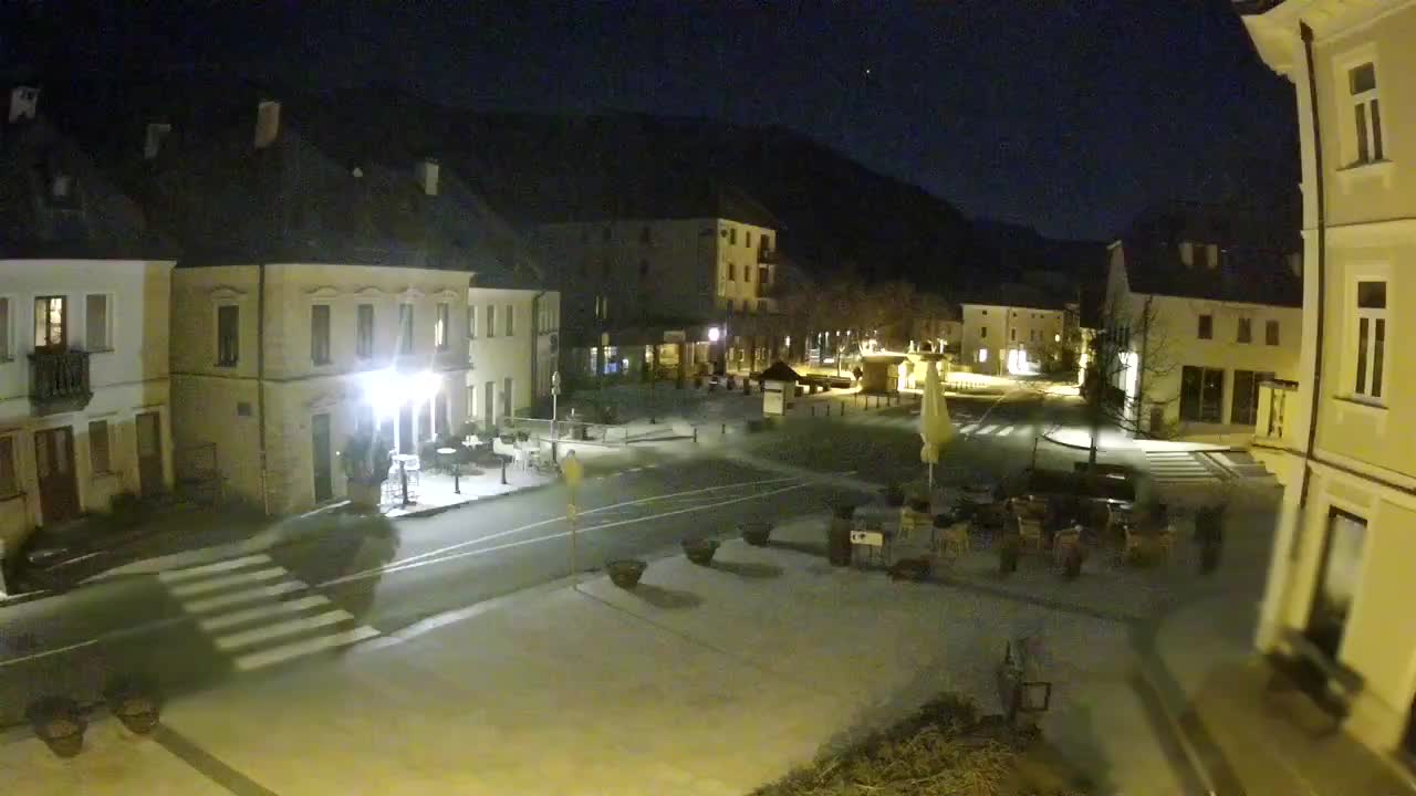 Place centrale à Bovec