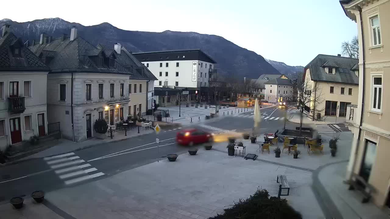 Place centrale à Bovec