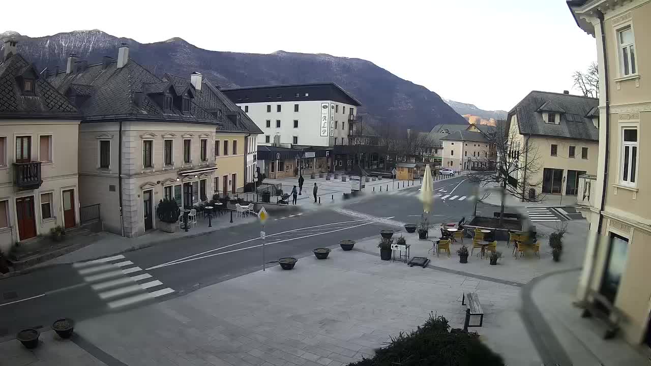 Plaza Central en Bovec