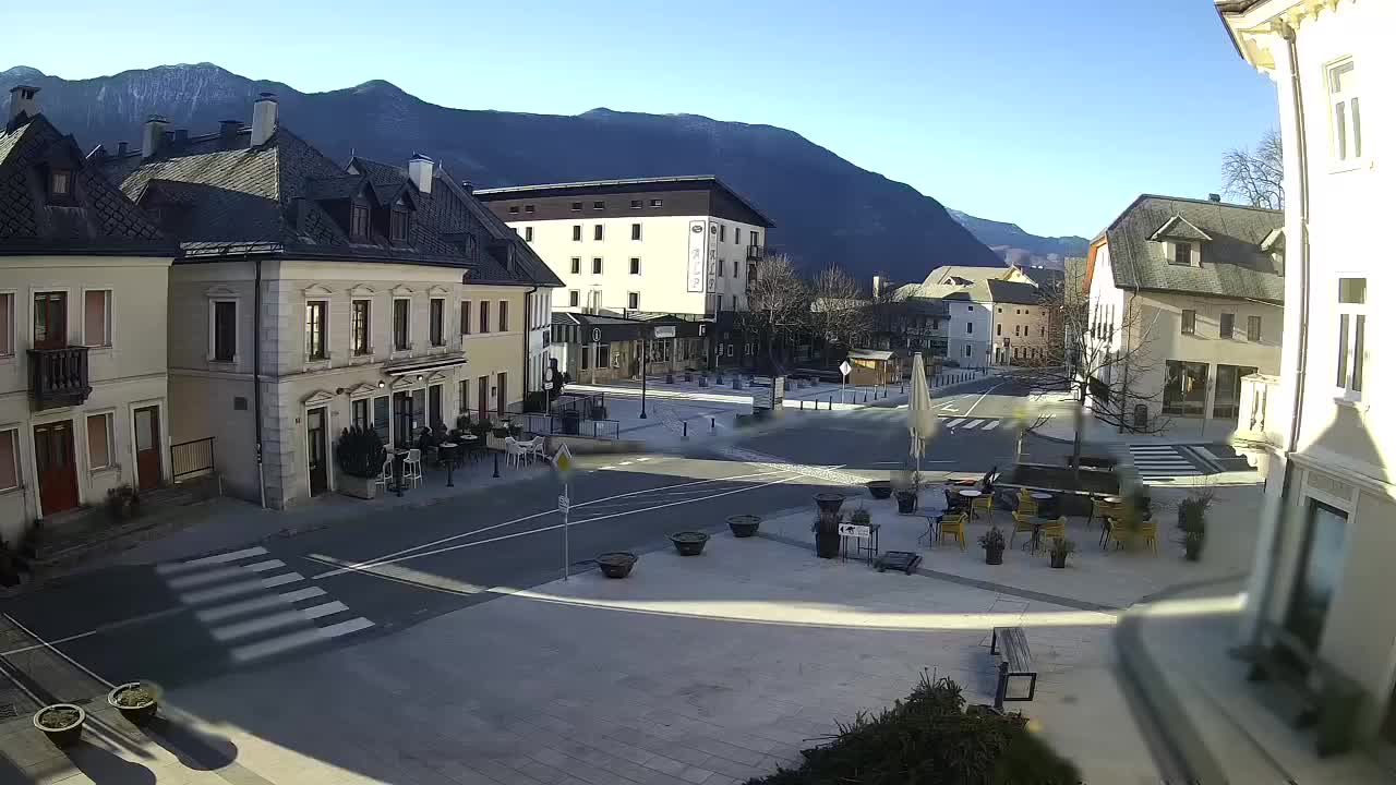 Plaza Central en Bovec