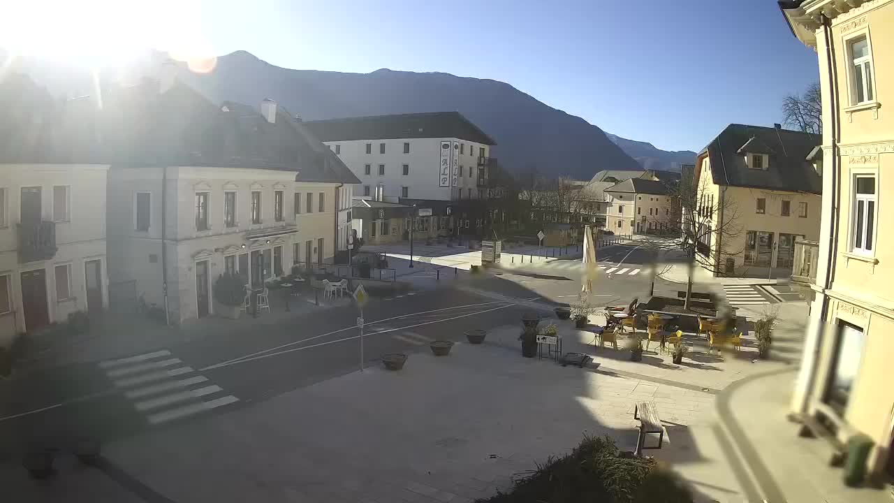 Place centrale à Bovec