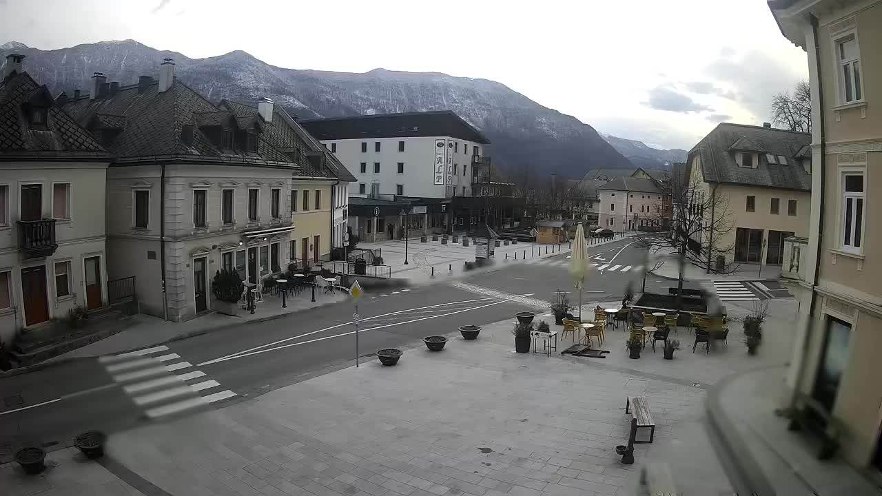 Plaza Central en Bovec