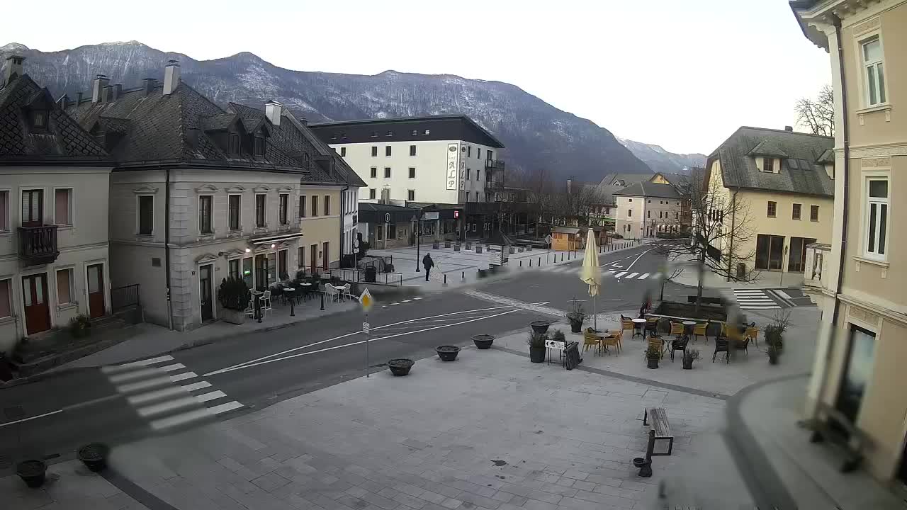 Plaza Central en Bovec