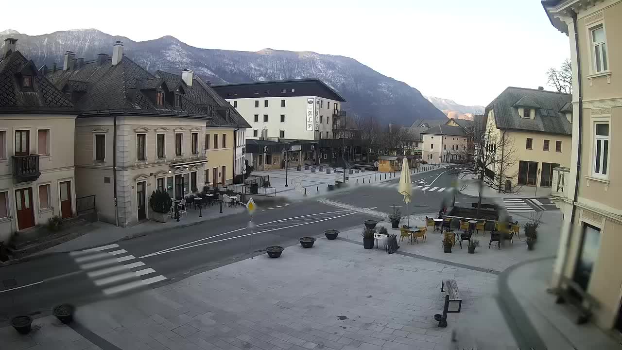 Plaza Central en Bovec