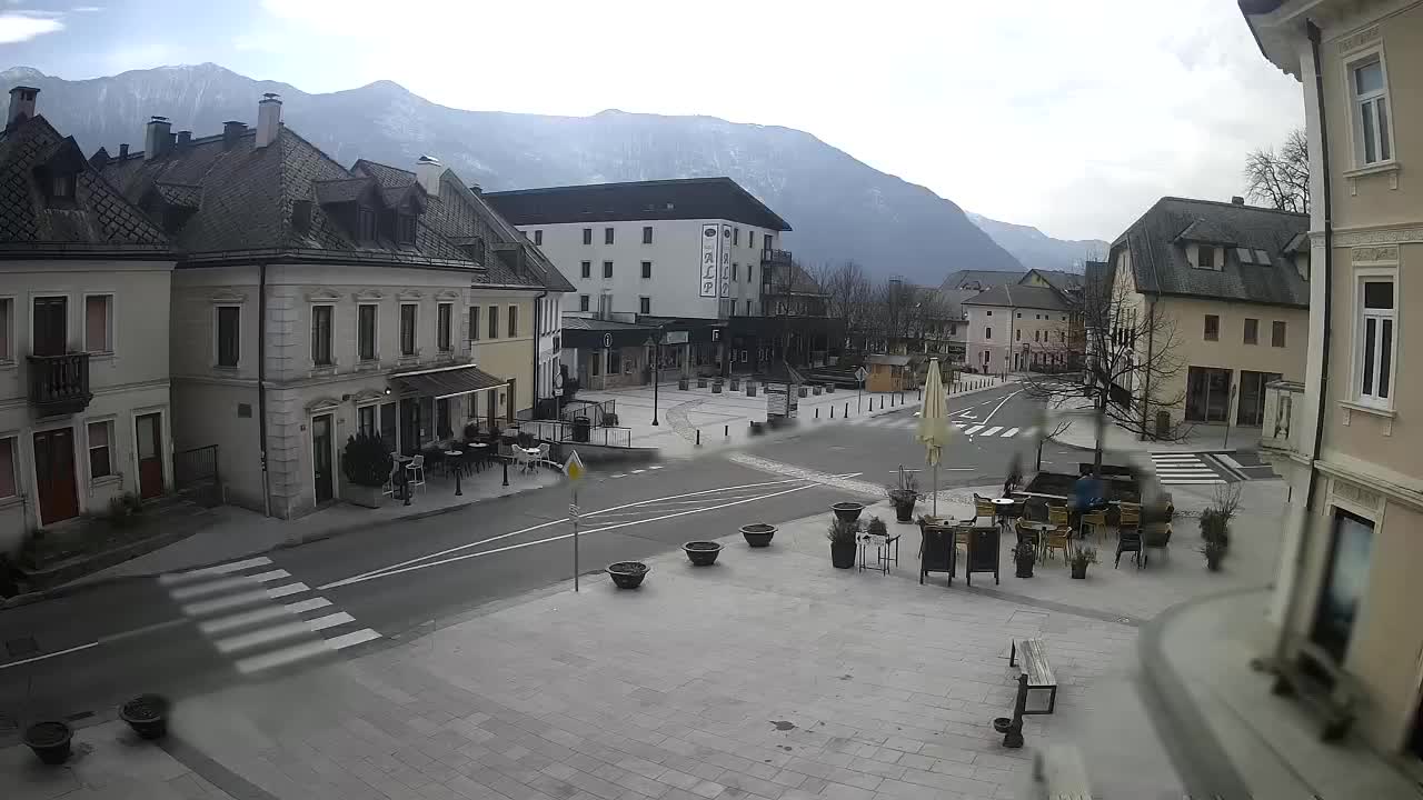 Main square in Bovec