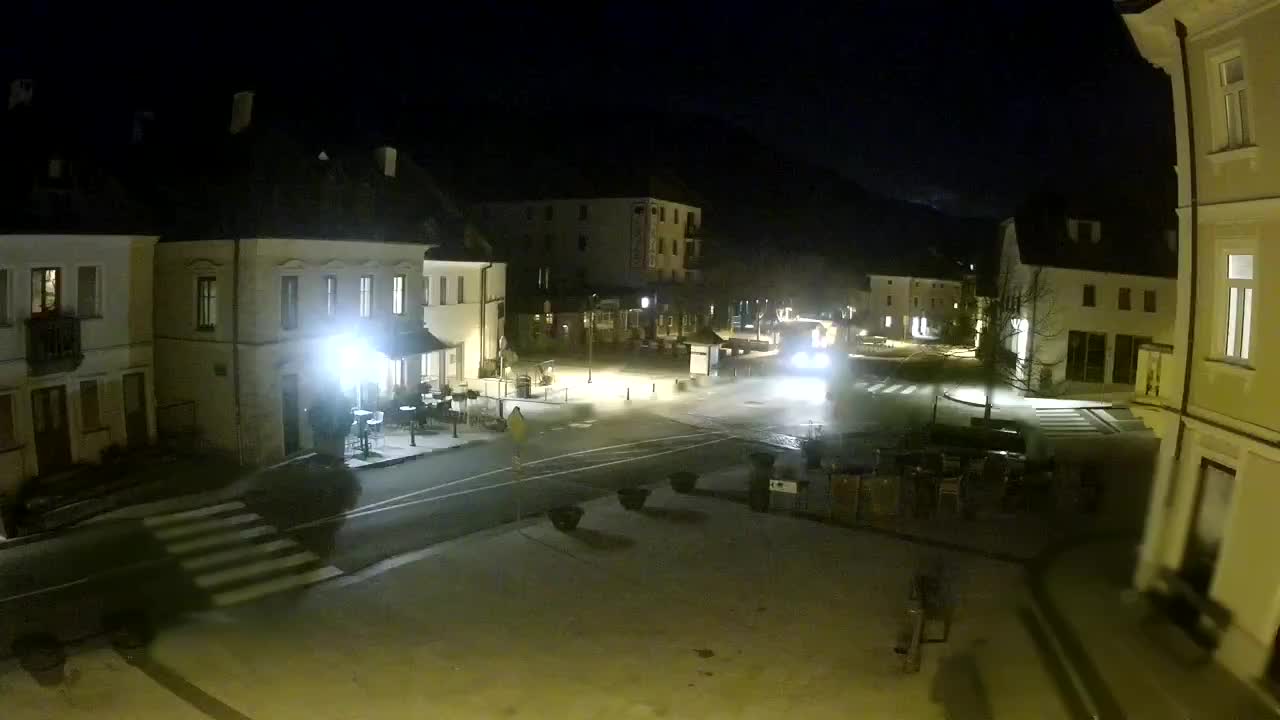 Plaza Central en Bovec