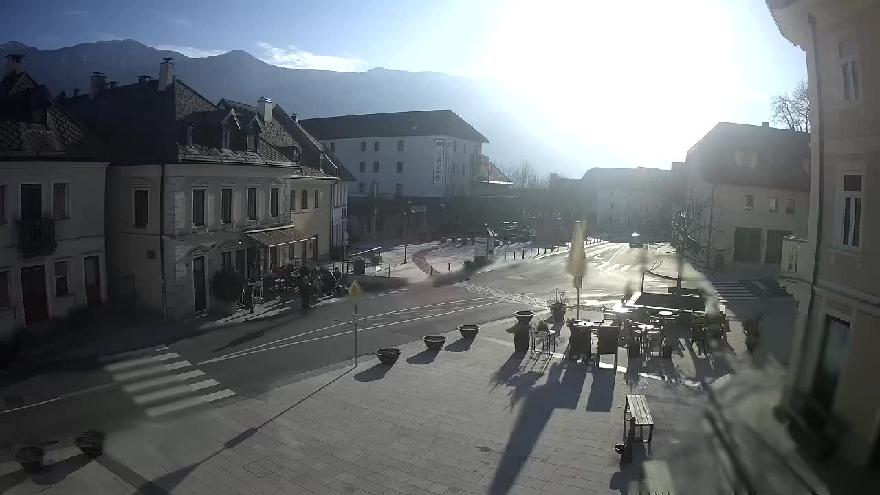 Place centrale à Bovec