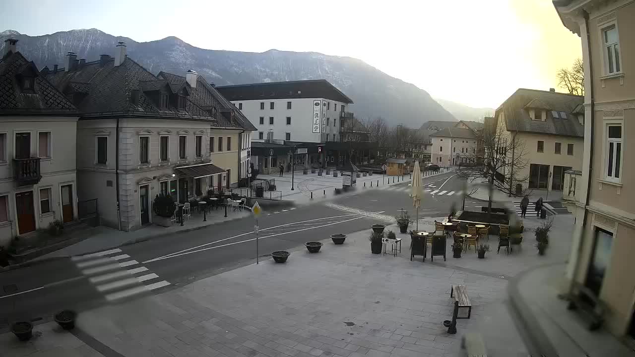 Place centrale à Bovec