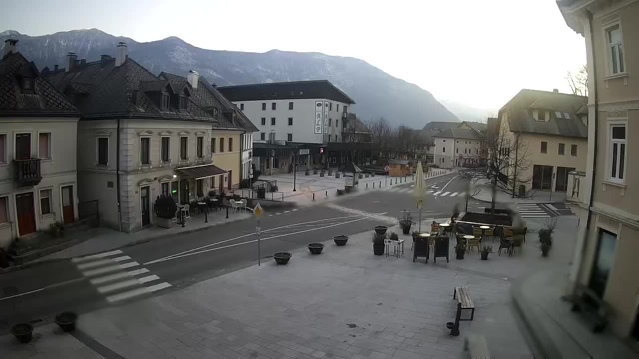 Main square in Bovec