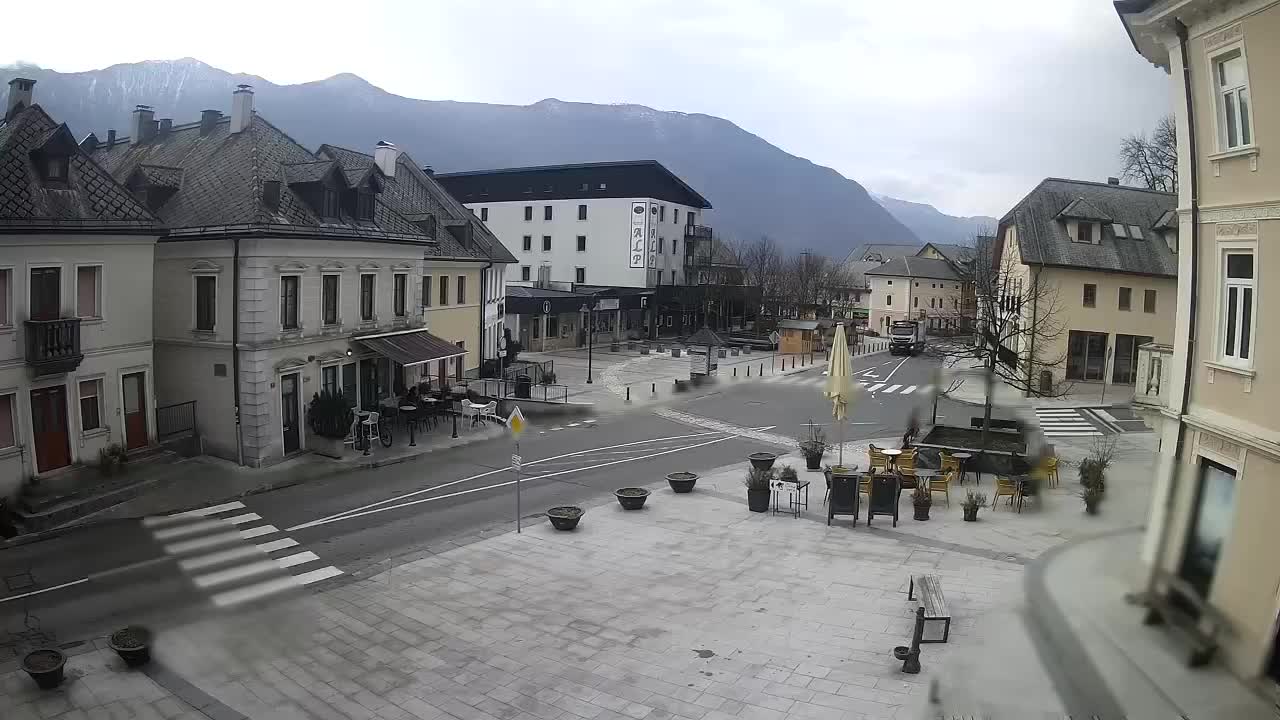 Plaza Central en Bovec