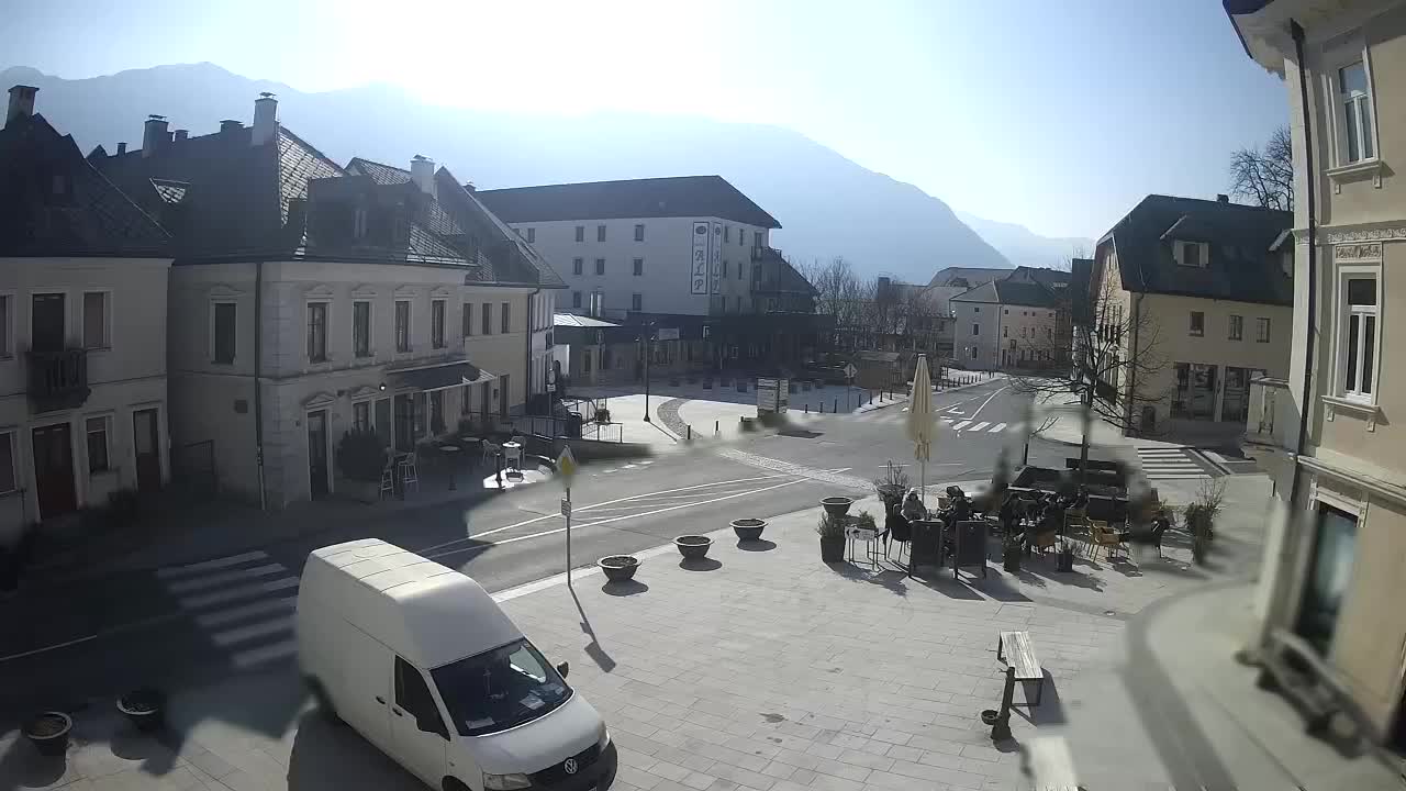 Plaza Central en Bovec