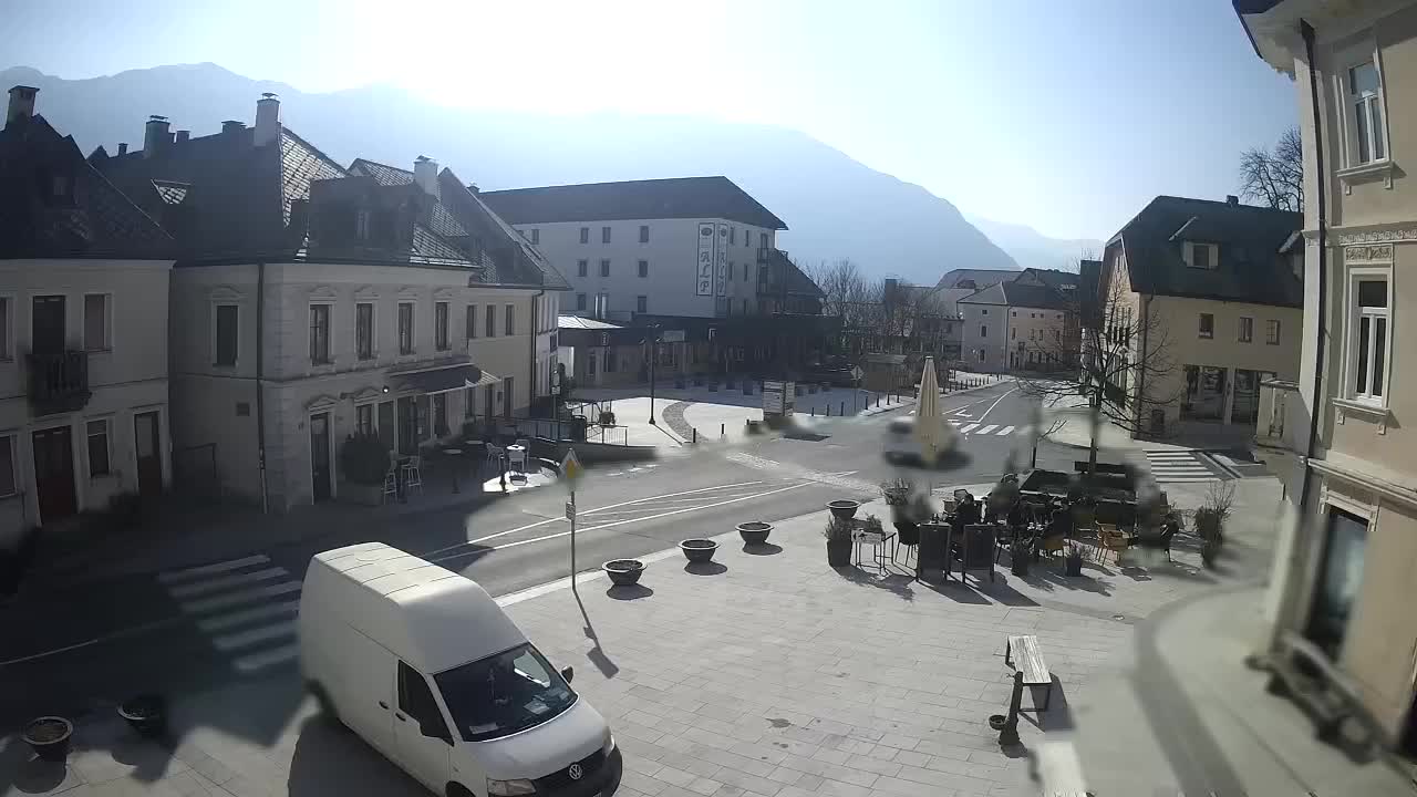 Place centrale à Bovec