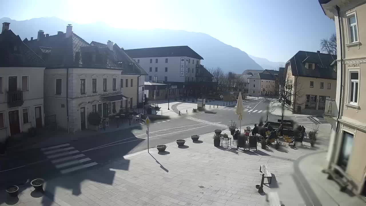 Place centrale à Bovec