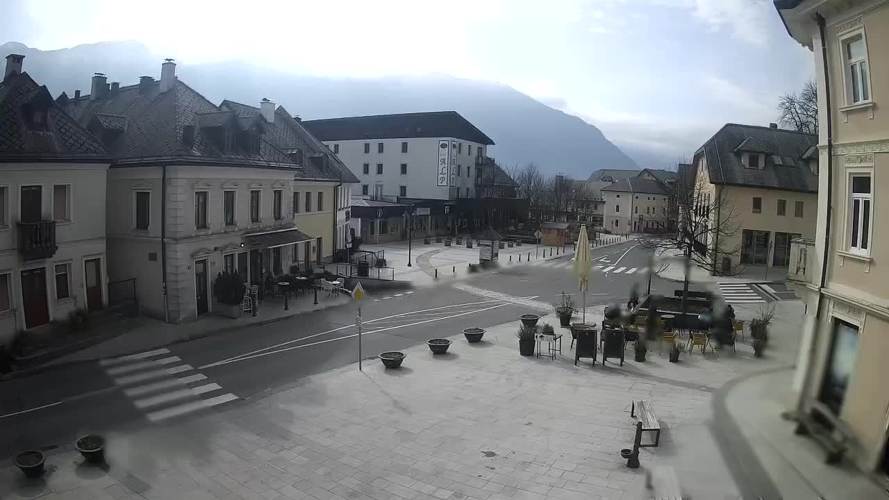 Plaza Central en Bovec