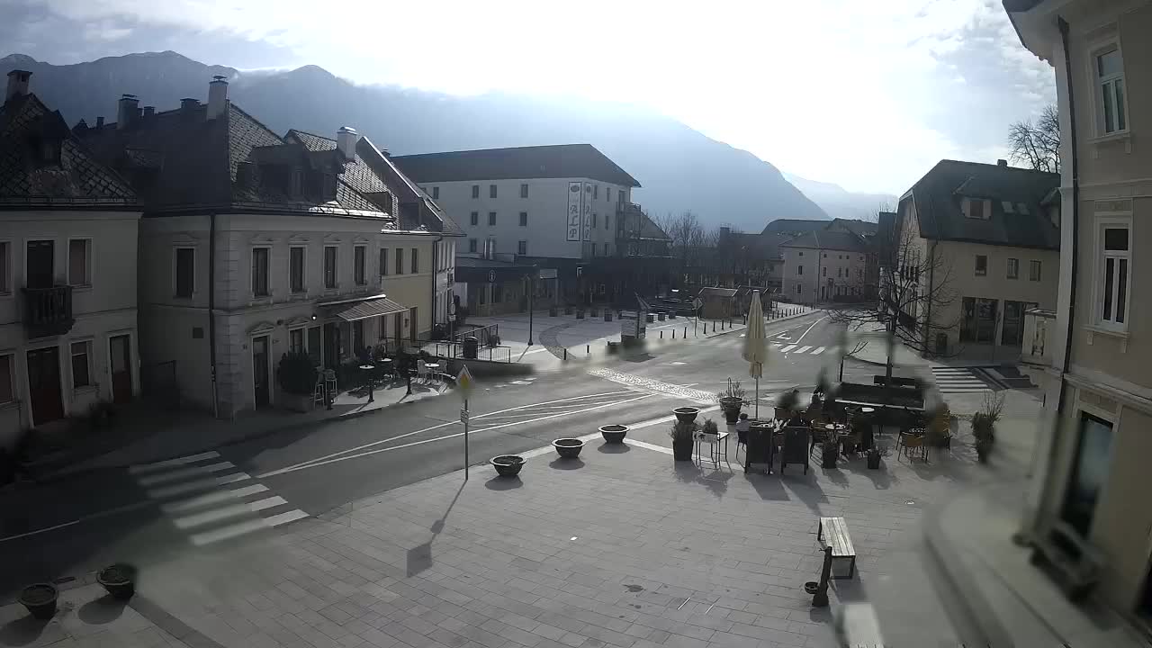 Place centrale à Bovec