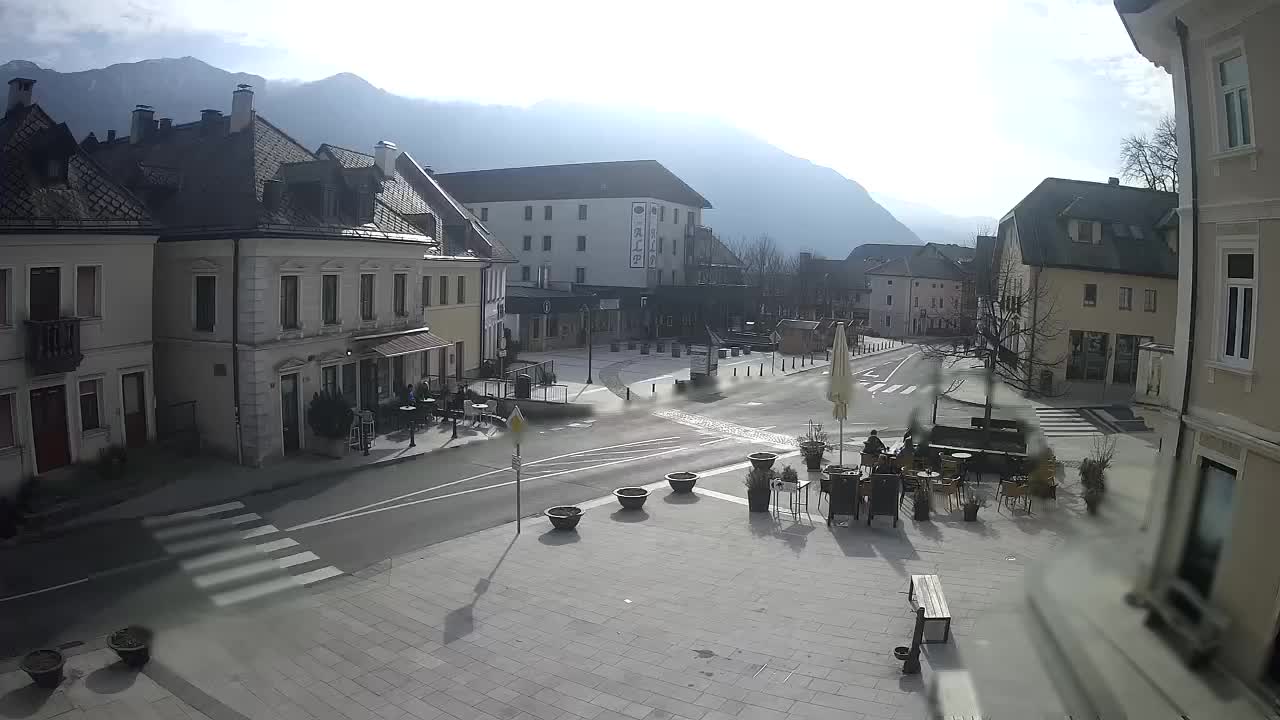 Plaza Central en Bovec