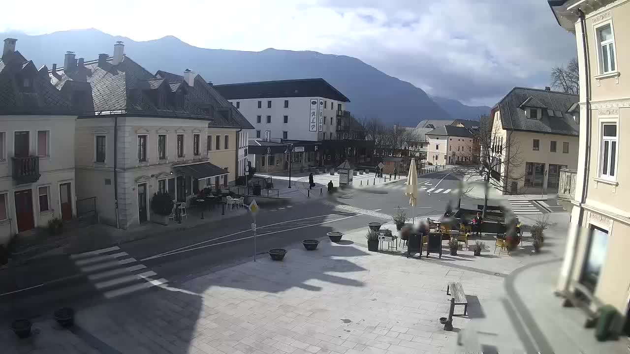 Plaza Central en Bovec