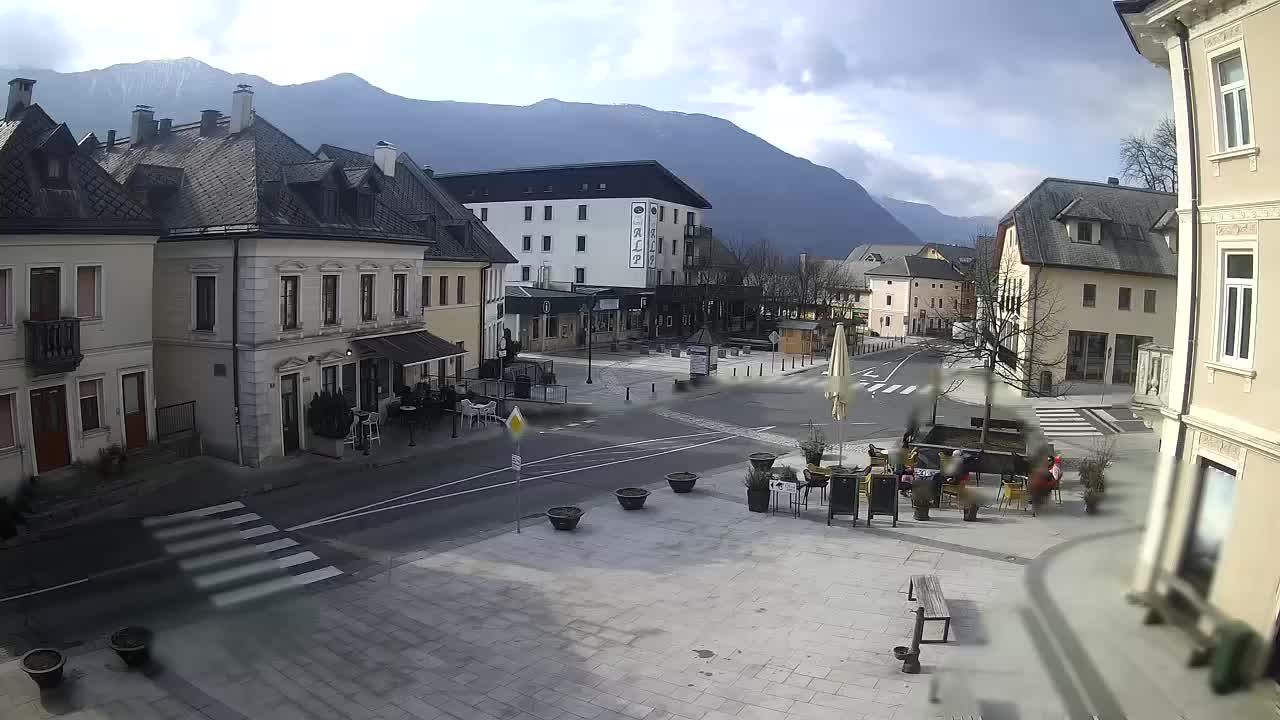 Place centrale à Bovec