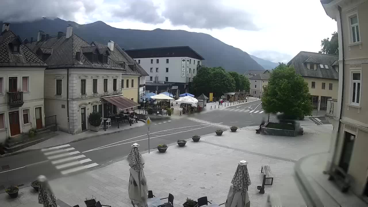 Main square in Bovec