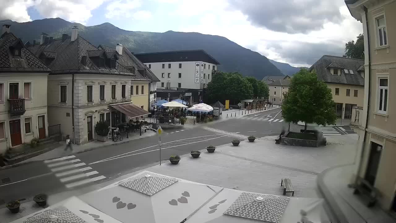 Main square in Bovec