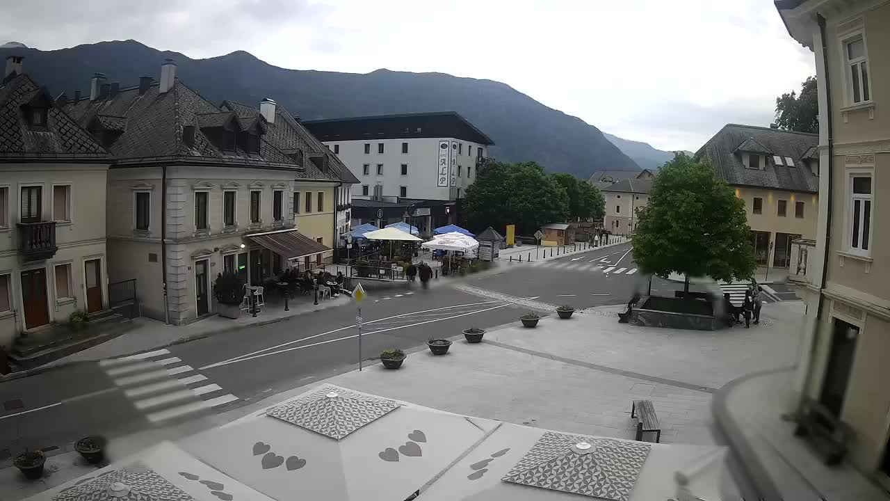 Plaza Central en Bovec