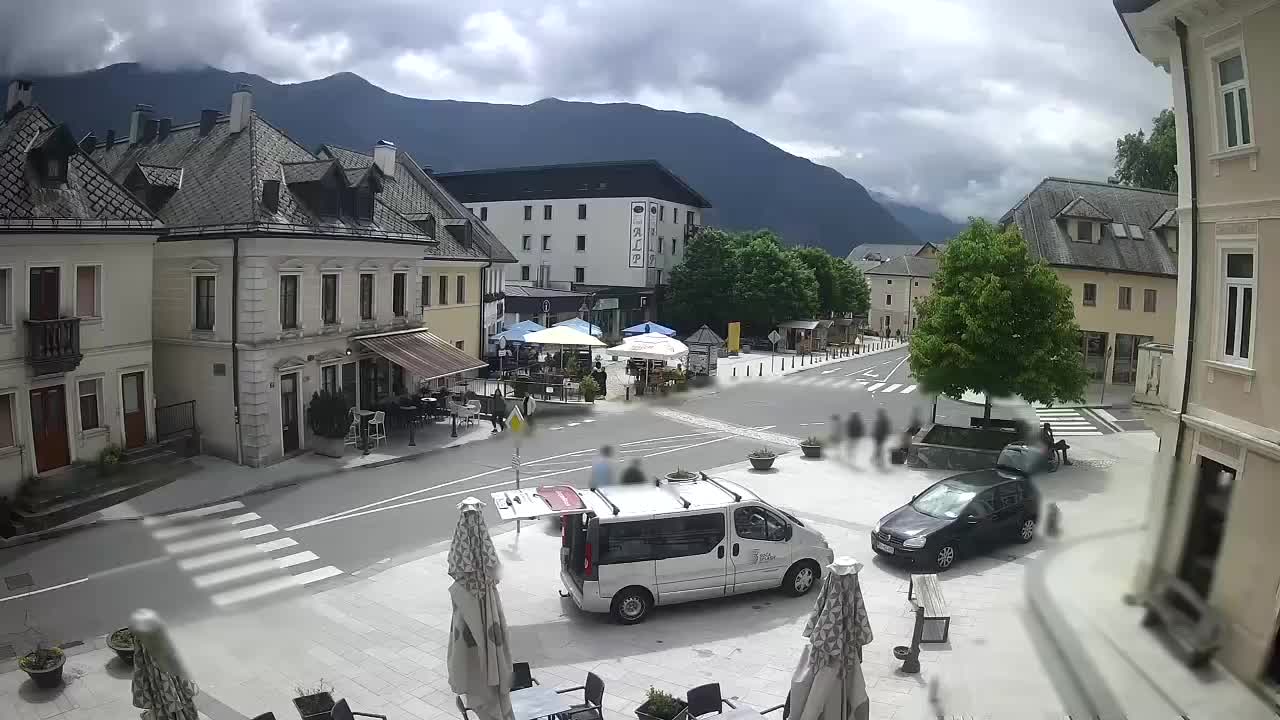 Main square in Bovec