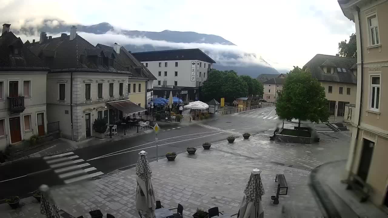 Place centrale à Bovec