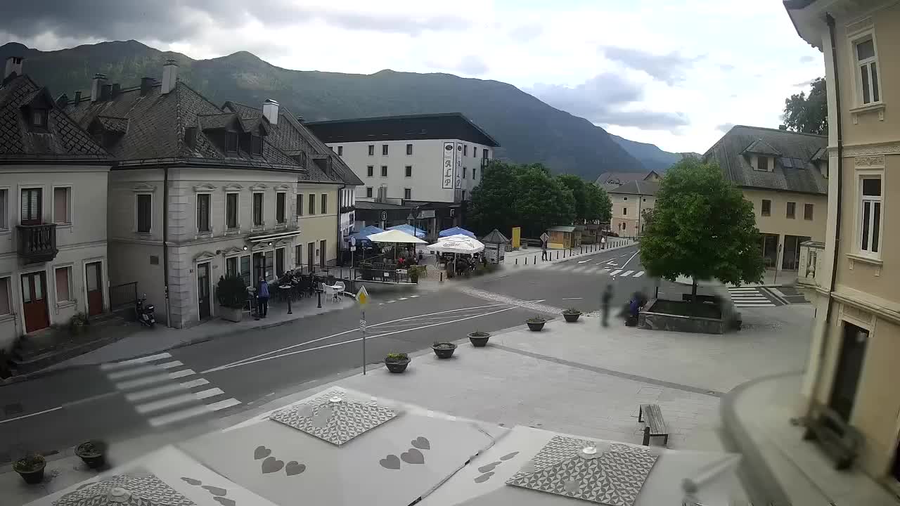Main square in Bovec