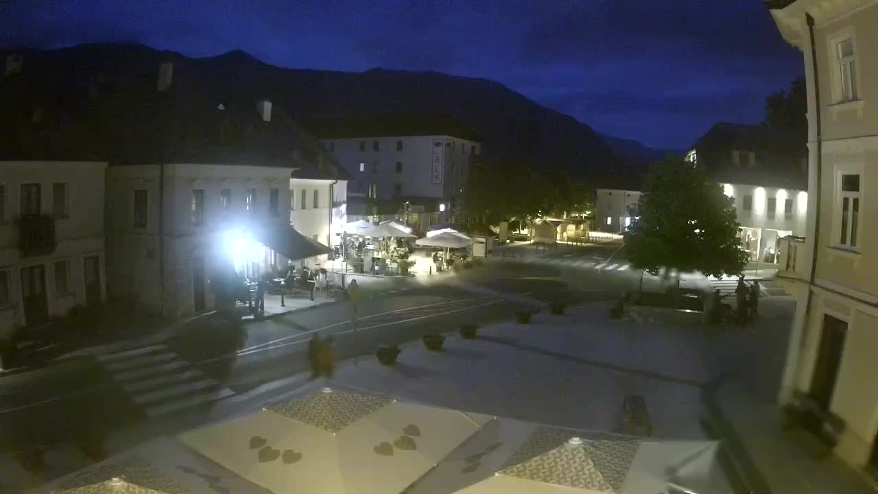 Plaza Central en Bovec