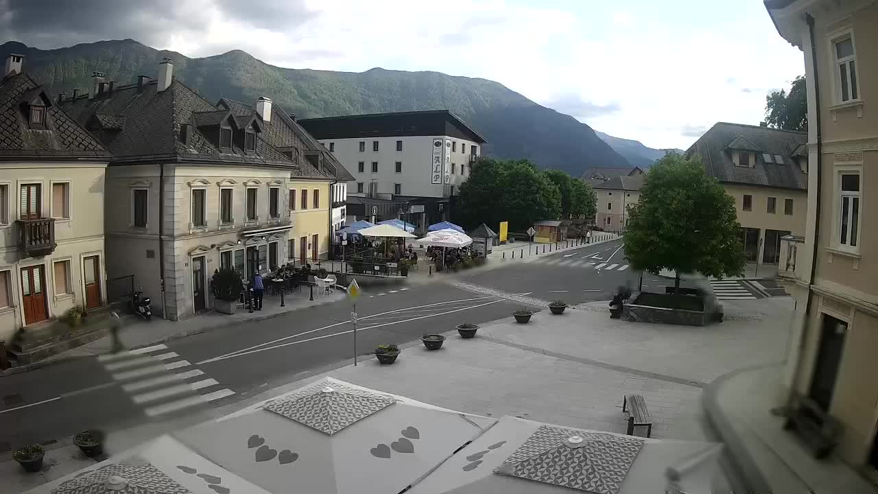 Place centrale à Bovec