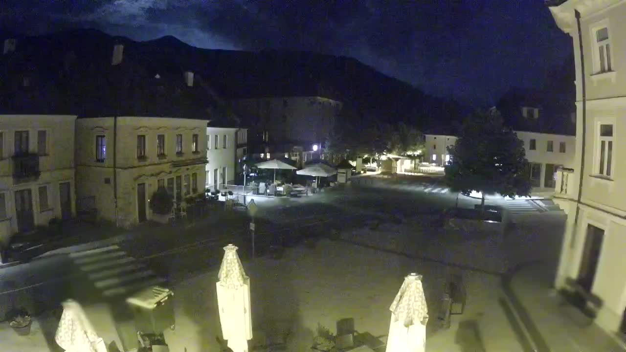 Plaza Central en Bovec