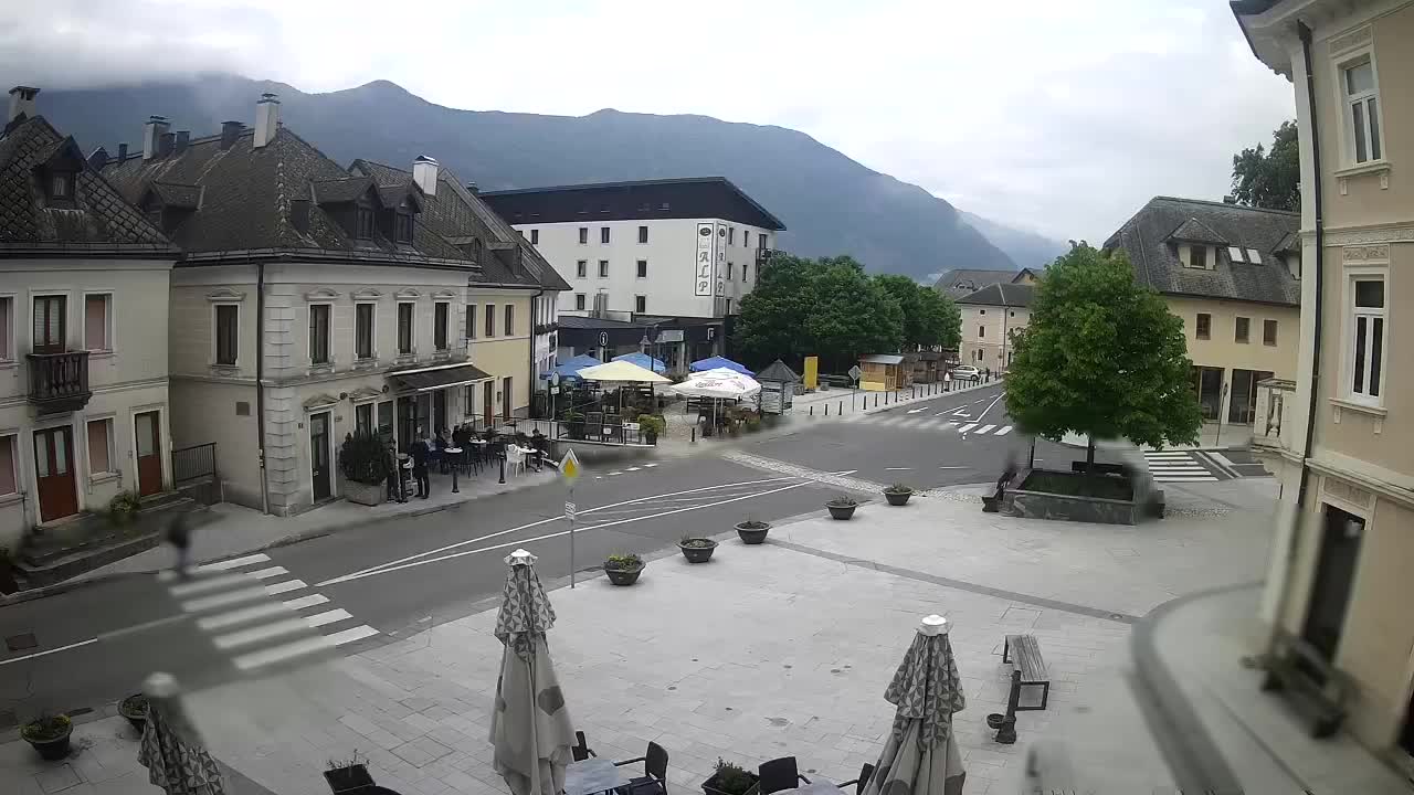 Plaza Central en Bovec