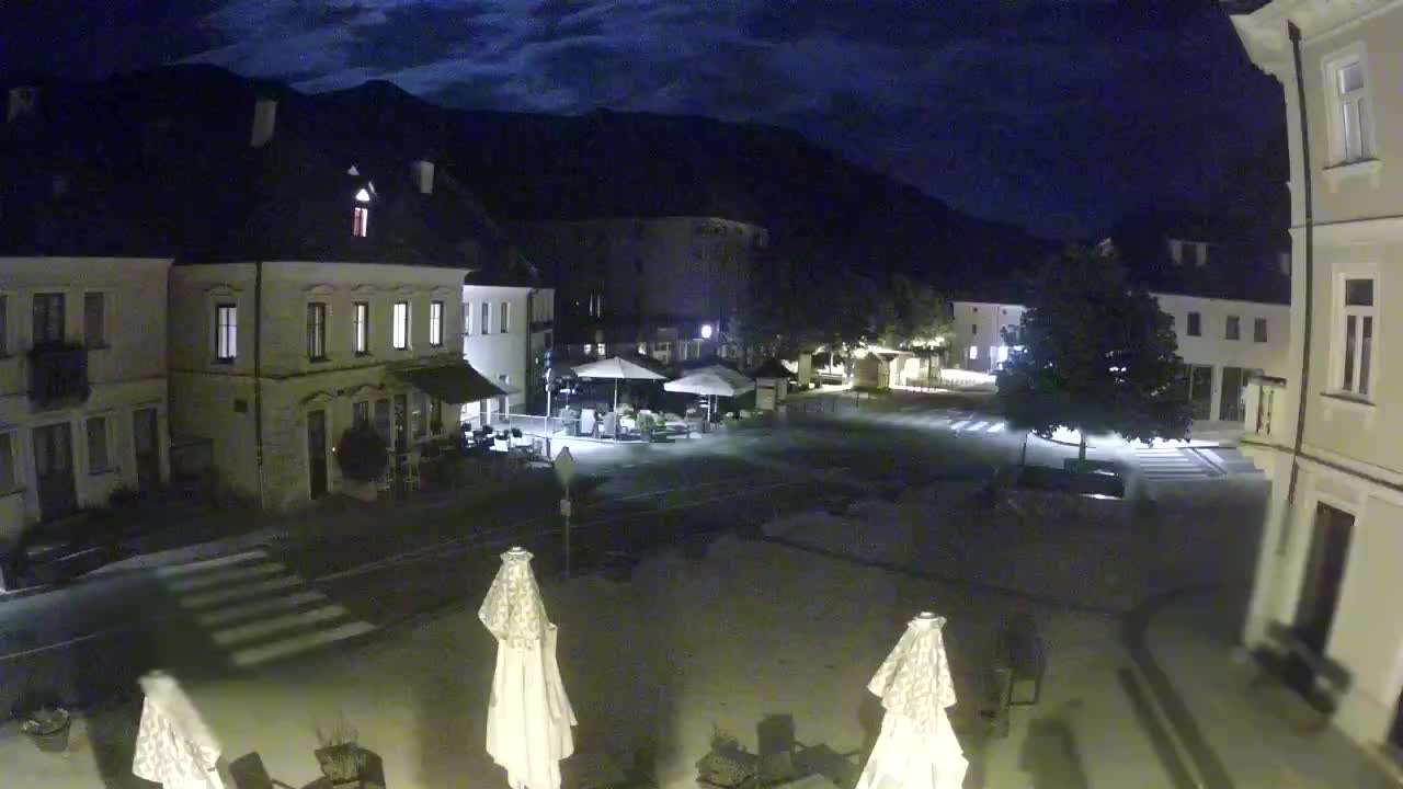 Plaza Central en Bovec