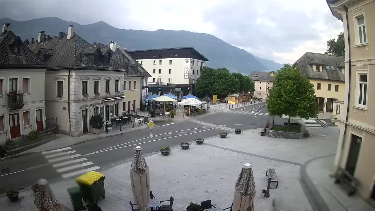 Plaza Central en Bovec