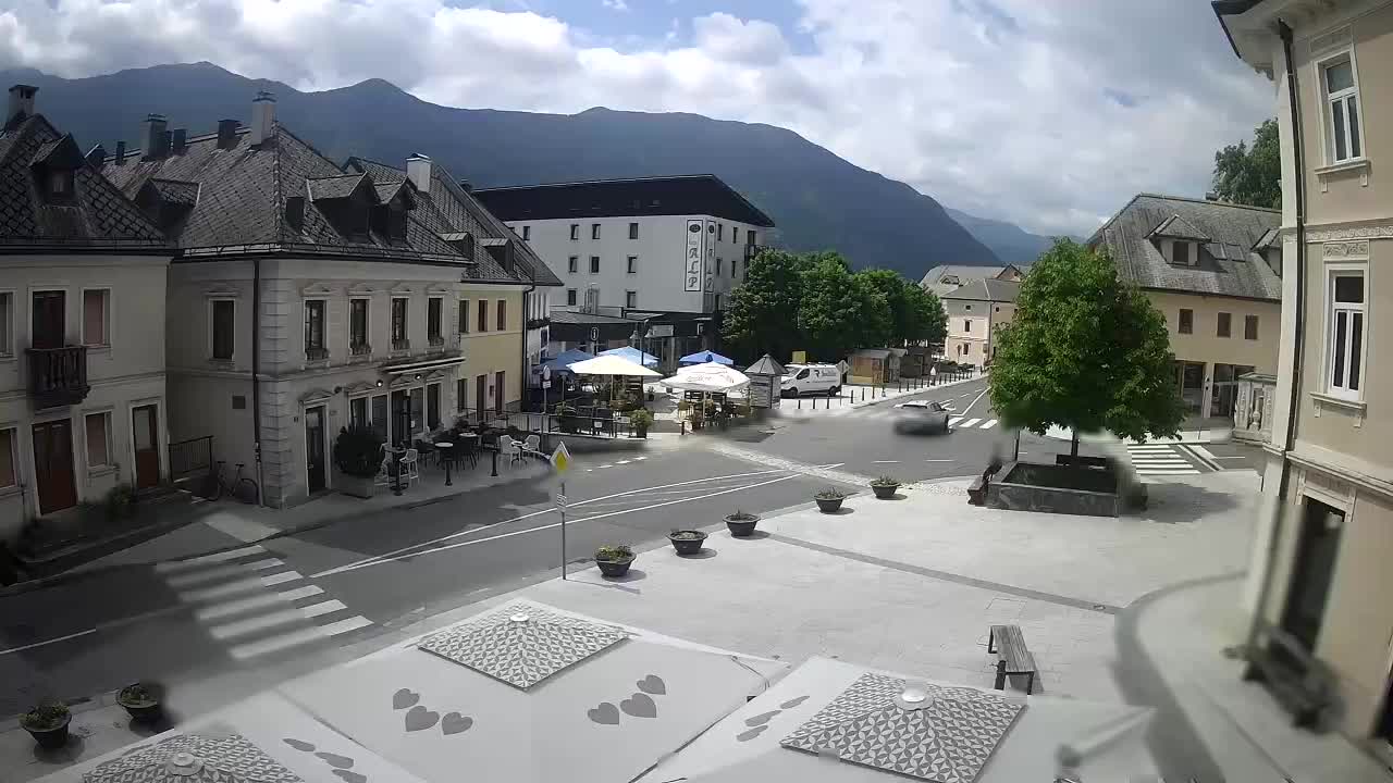 Main square in Bovec