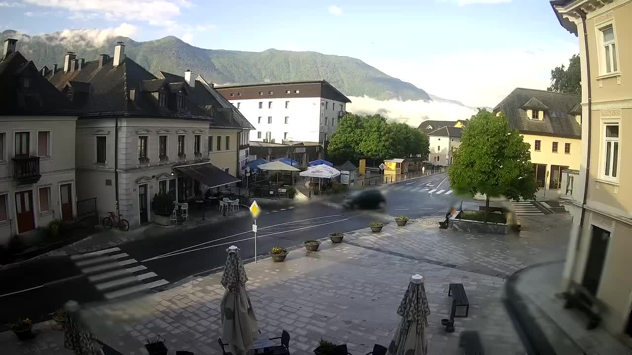 Plaza Central en Bovec