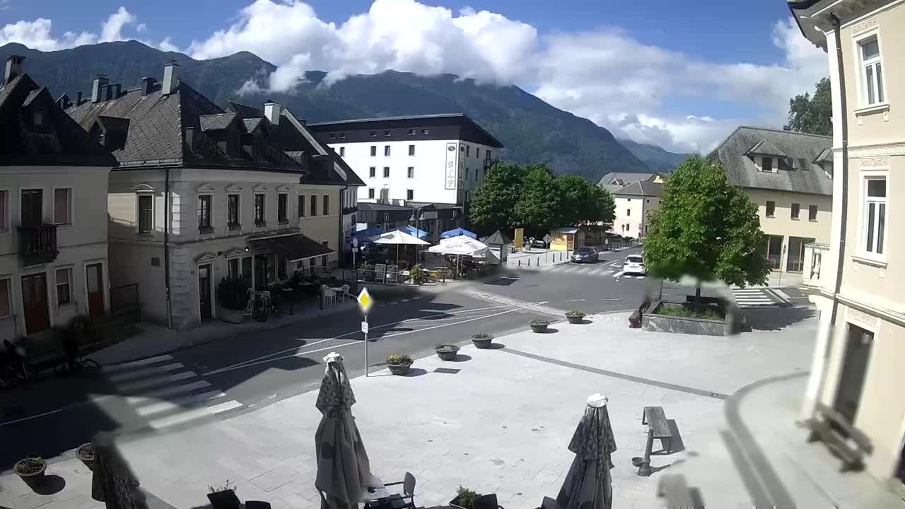 Plaza Central en Bovec
