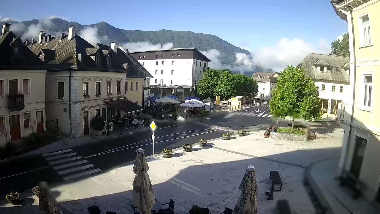 Main square in Bovec