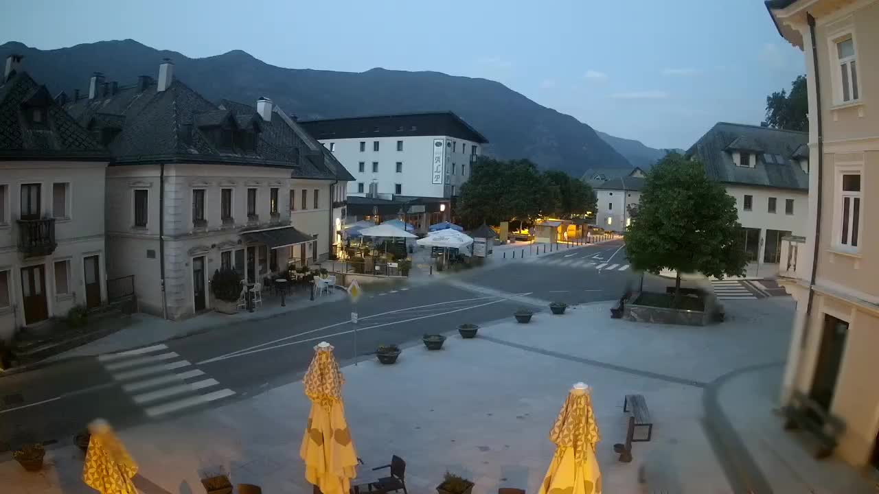 Plaza Central en Bovec