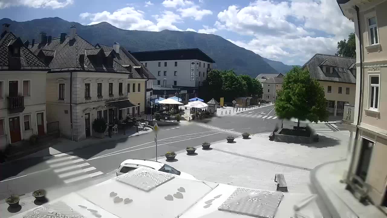 Plaza Central en Bovec