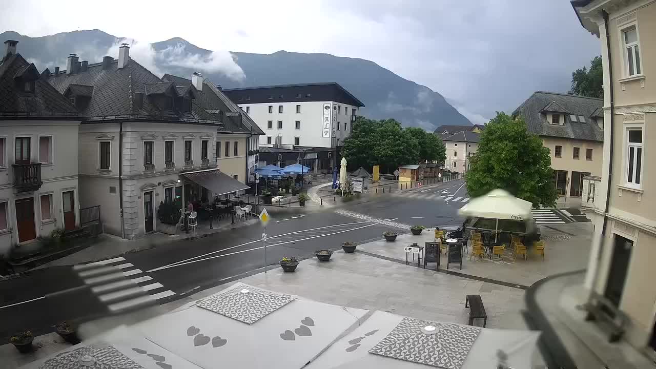 Main square in Bovec