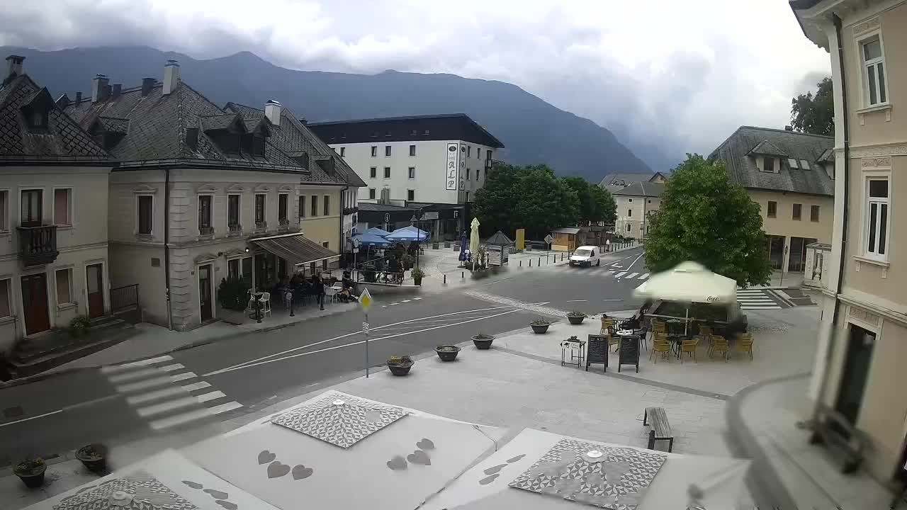 Plaza Central en Bovec