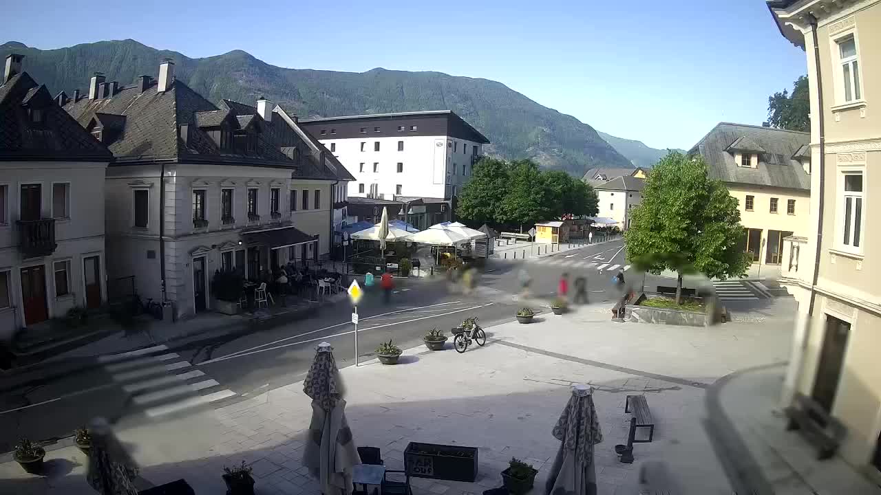 Main square in Bovec
